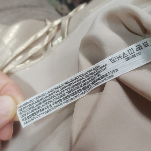 Free People Gold Metallic Just Dance Babydoll Slip - Picture 11 of 11